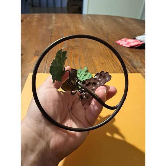 Grapevine Metal Taper Candle Holders Set of 2 Rustic Farmhouse Vineyard Winery - Picture 5 of 8